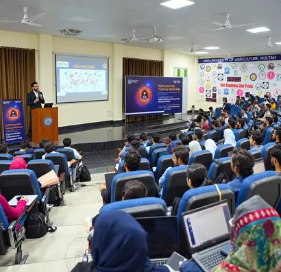 Mehmood Ali leading a hands-on cybersecurity workshop